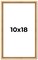 10x18 Classic Modern Gold Picture Frame - UV Acrylic, Foam Board Backing, Hanging Hardware